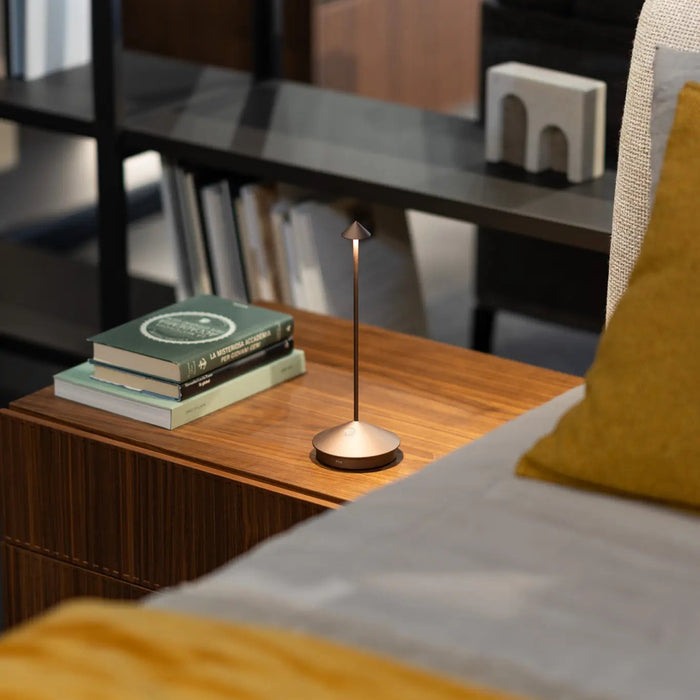 Pina Pro Table Lamp Ø.105X290Mm. Painted Ultra Matt Bronze 2,2W Led 173Lm. No Plug