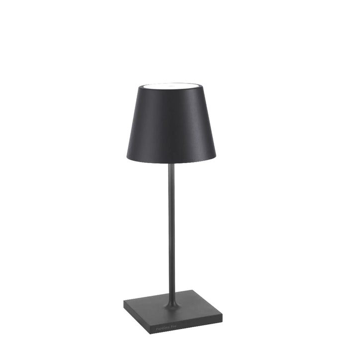 Poldina Mini Pro Table Lamp Ø.111X300Mm. Matt Dark Gray 2,2W Led 185/203Lm. No Plug