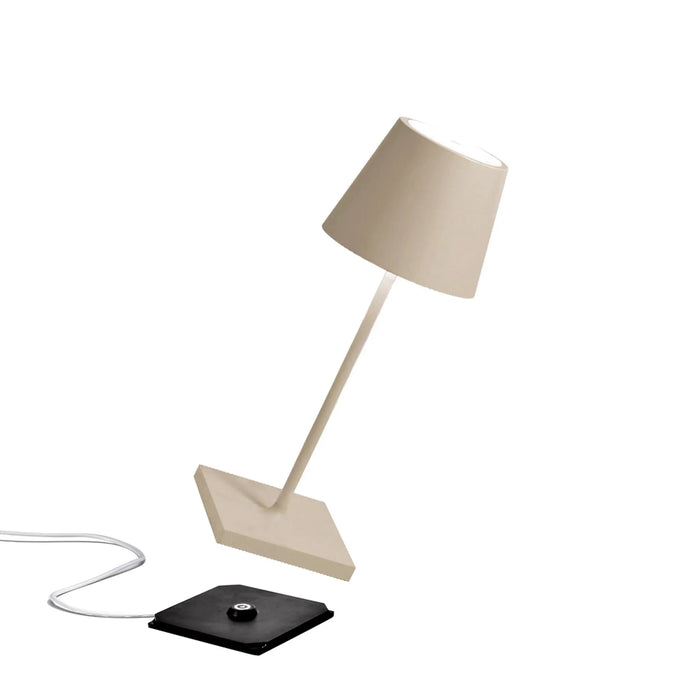 Poldina Mini Pro Table Lamp Ø.111X300Mm. Matt Sand 2,2W Led 185/203Lm. No Plug