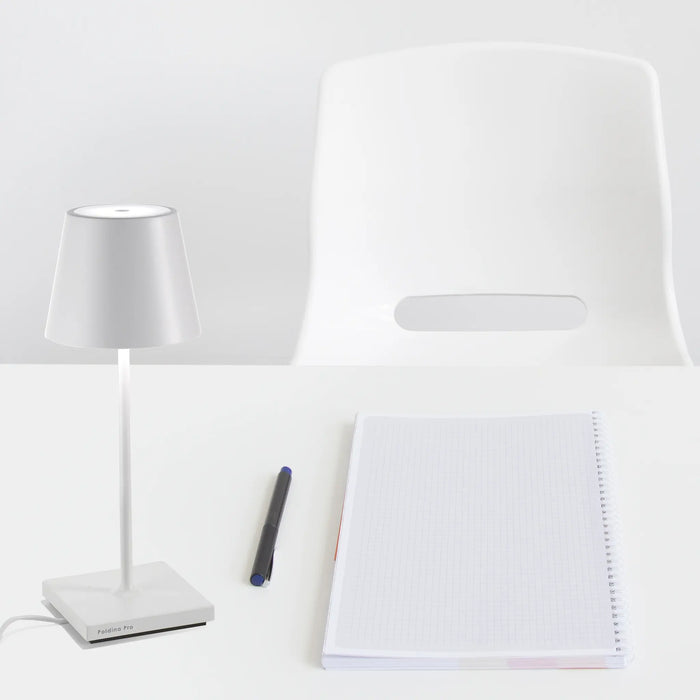 Poldina Mini Pro Table Lamp Ø.111X300Mm. Matt White 2,2W Led 185/203Lm. No Plug