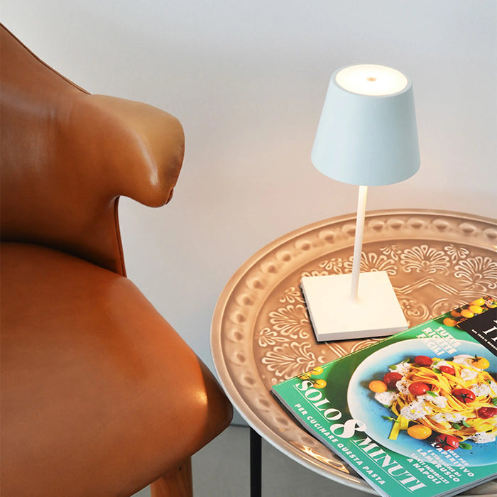 Poldina Mini Pro Table Lamp Ø.111X300Mm. Matt White 2,2W Led 185/203Lm. No Plug