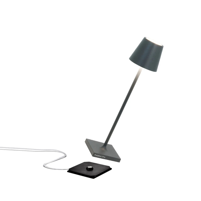 Poldina Pro Micro Table Lamp Ø.70X275Mm. Matt Dark Gray- 1,8W - Dynamic White-No Plug