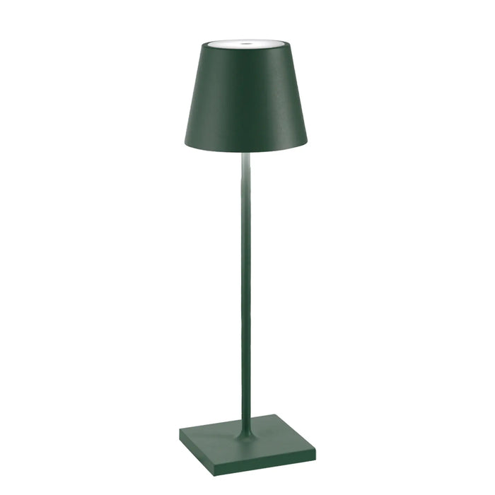 Poldina Pro Table Lamp Ø.111X380Mm. Matt Dark Green 2,2W Led 185/203Lm. No Plug
