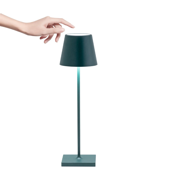 Poldina Pro Table Lamp Ø.111X380Mm. Matt Dark Green 2,2W Led 185/203Lm. No Plug