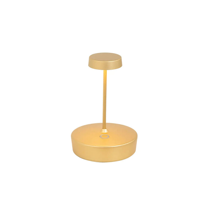 Swap Mini Table Lamp Ø.100X148Mm.Ultramatt Gold 2,0W Led 22/27/30K- 5Vdc Max 2A-Ip65 Type-C No Plug