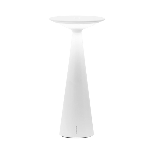 White outdoor lamp on a green background