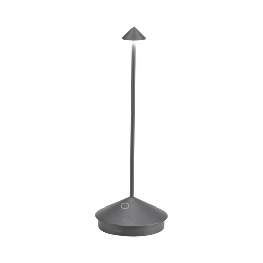 Dark gray outdoor lamp on a transparent background