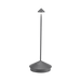 Dark gray outdoor lamp on a transparent background