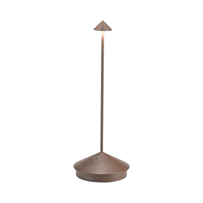 Brown outdoor lamp on a green background