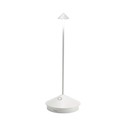 White LED desk lamp on a transparent background