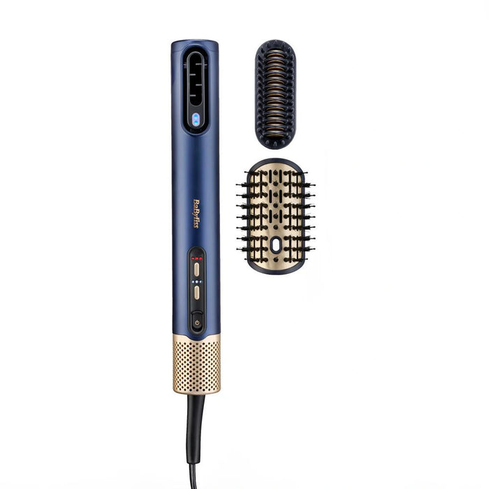 BaByliss Air Wand Hair Dryer Straightener and Styler | All-in-One | Blue | BABAS6550SDE