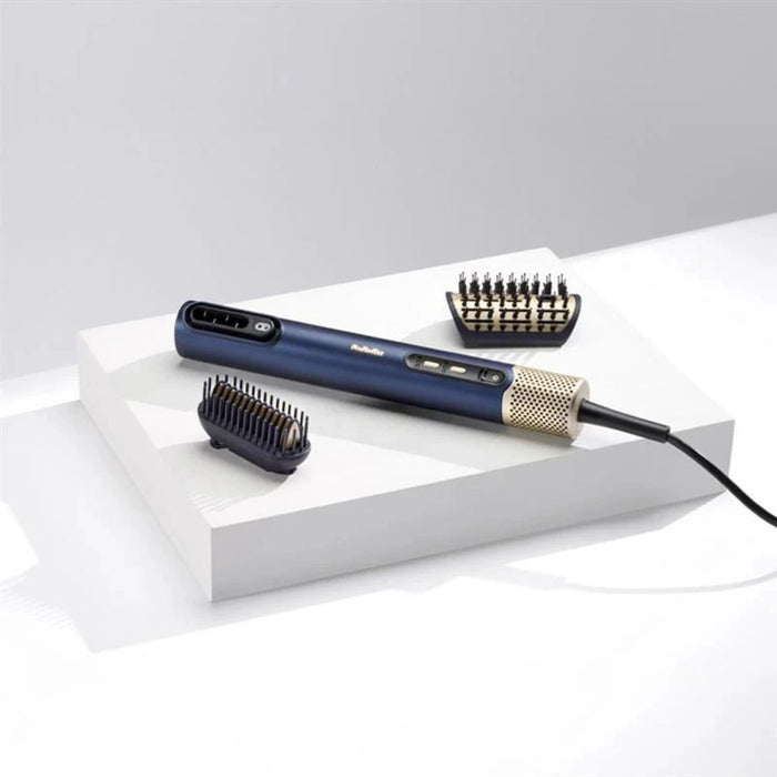 BaByliss Air Wand Hair Dryer Straightener and Styler | All-in-One | Blue | BABAS6550SDE