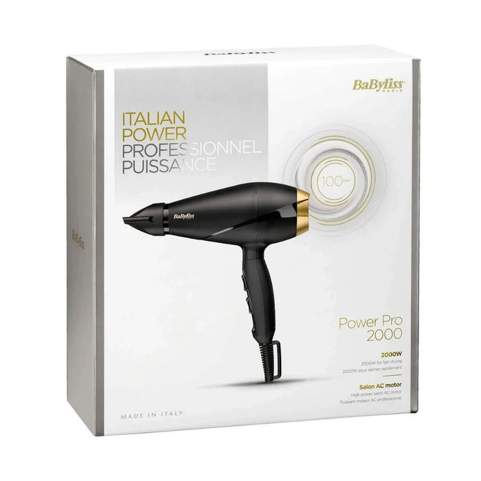 BaByliss Hair Dryer | 6mm Nozzle | Black | BAB6704SDE