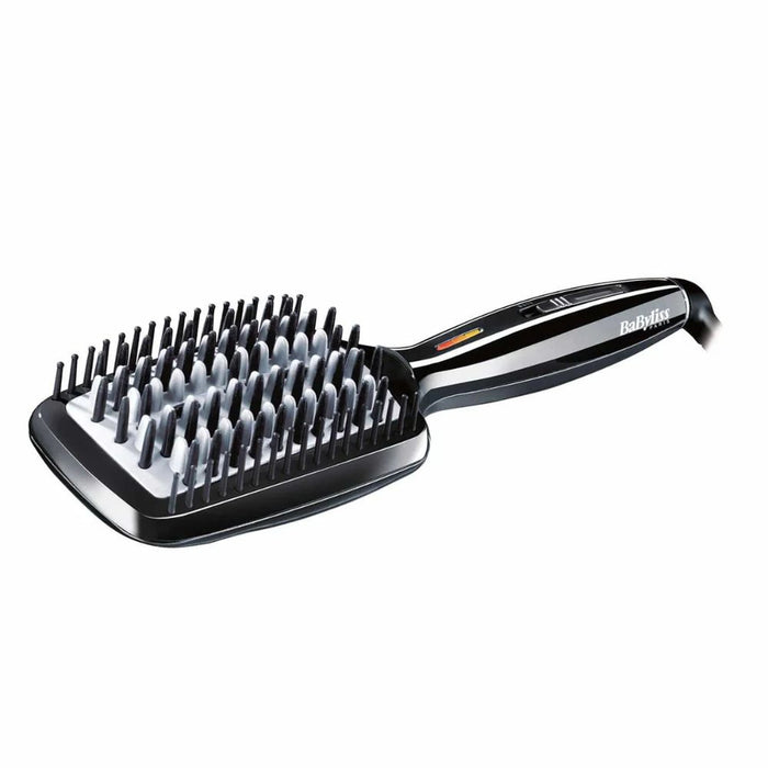 BaByliss Hair Straightening Styling Brush | Black | BABHSB101SDE