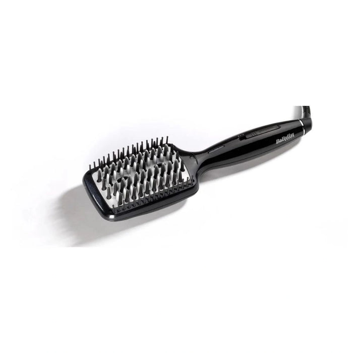 BaByliss Hair Straightening Styling Brush | Black | BABHSB101SDE