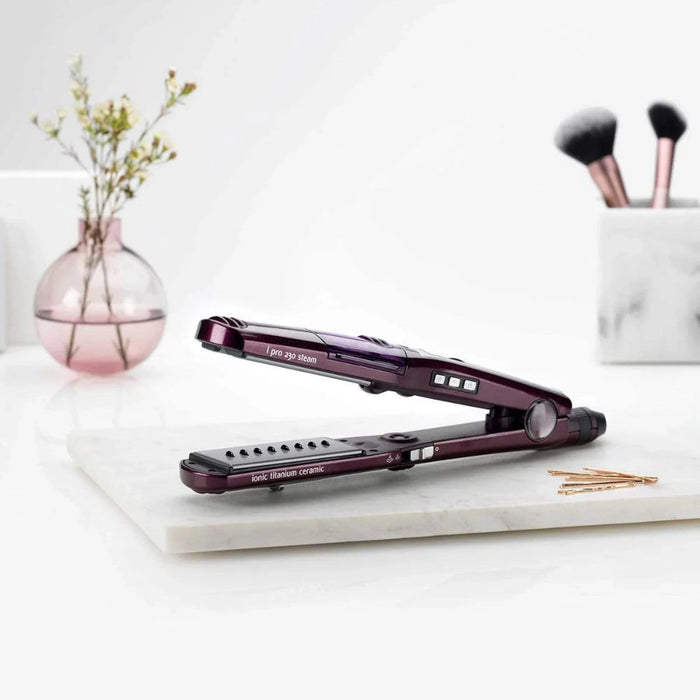 BaByliss I-Pro 230 Steam Straightener Detangle | Retractable Comb | BABST395SDE