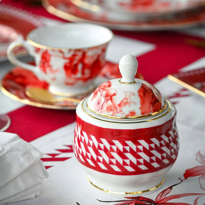 Sugar Bowl Porcelain Le Rouge