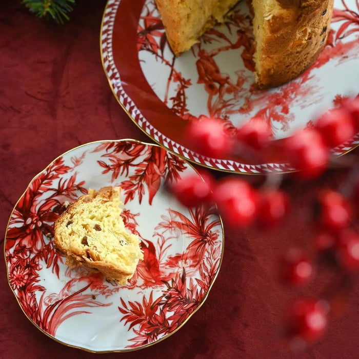 Set of 4 Dessert Plate Le Rouge