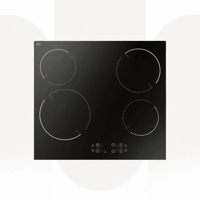 Baumatic BMEH64EE | 60cm Built-In Ceramic Hob | 4 Zone Electric Cooktop with Touch Controls | Made In Italy