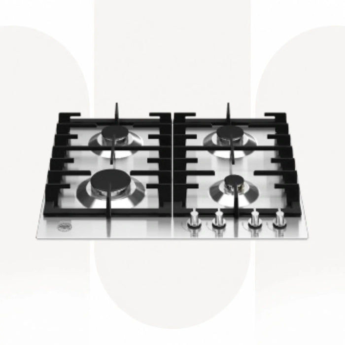 Bertazzoni P604MODDX | 60 CM Built-In Gas Hob | Modern Series 4 Burner Gas Cooktop