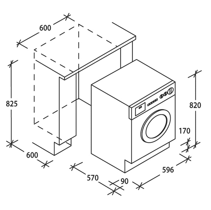 Candy CBWD8514D-19 | Built-In Washer Dryer 8kg/5kg 1400RPM | A Rated