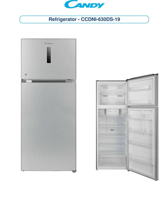 Candy CCDNI-630DS-19 | Free Stand Top Mount Double Door Refrigerators