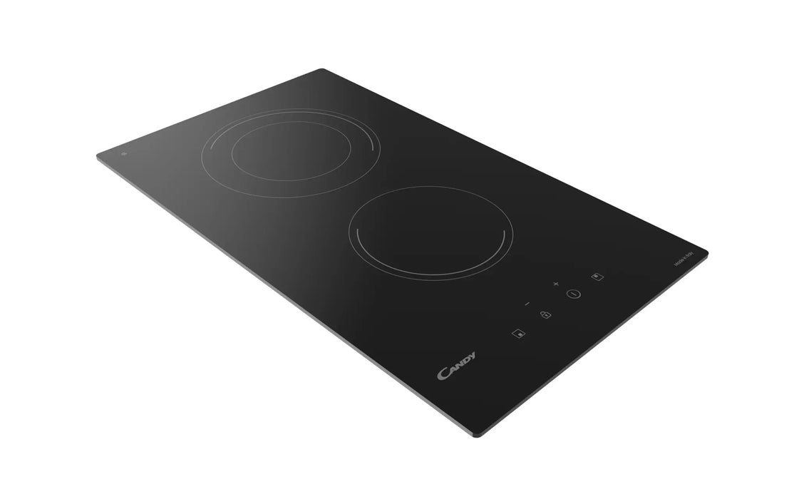 Candy CDH32DC | 30cm Built-In Vitroceramic Hob 2 Zone | Touch Control, 2.9kW | Made in Italy