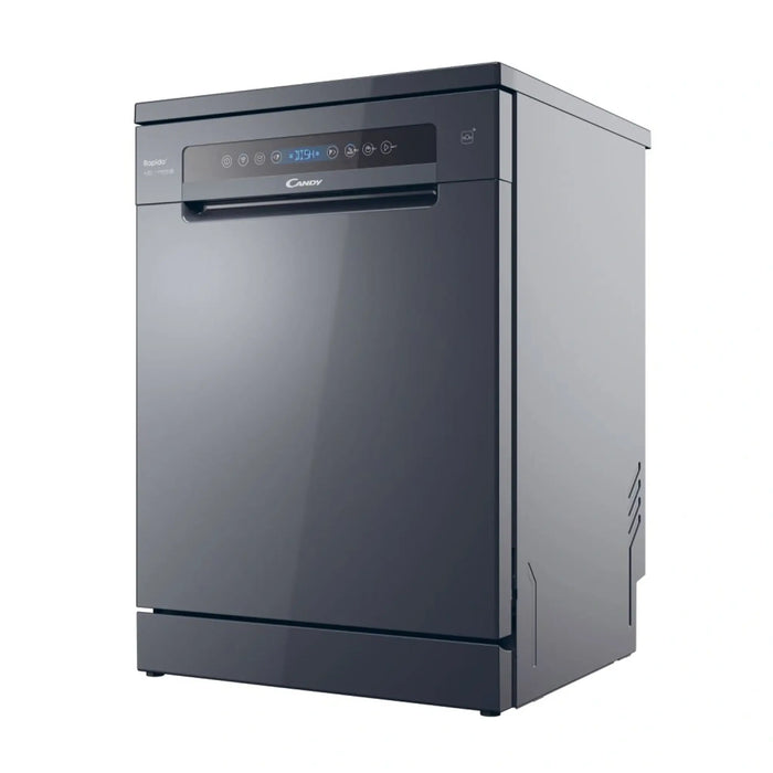 Candy CF5C6F0A-19 | Freestanding Dishwasher |15 Place Settings | Wi-Fi & Bluetooth, Auto Door Open | Anthracite Finish