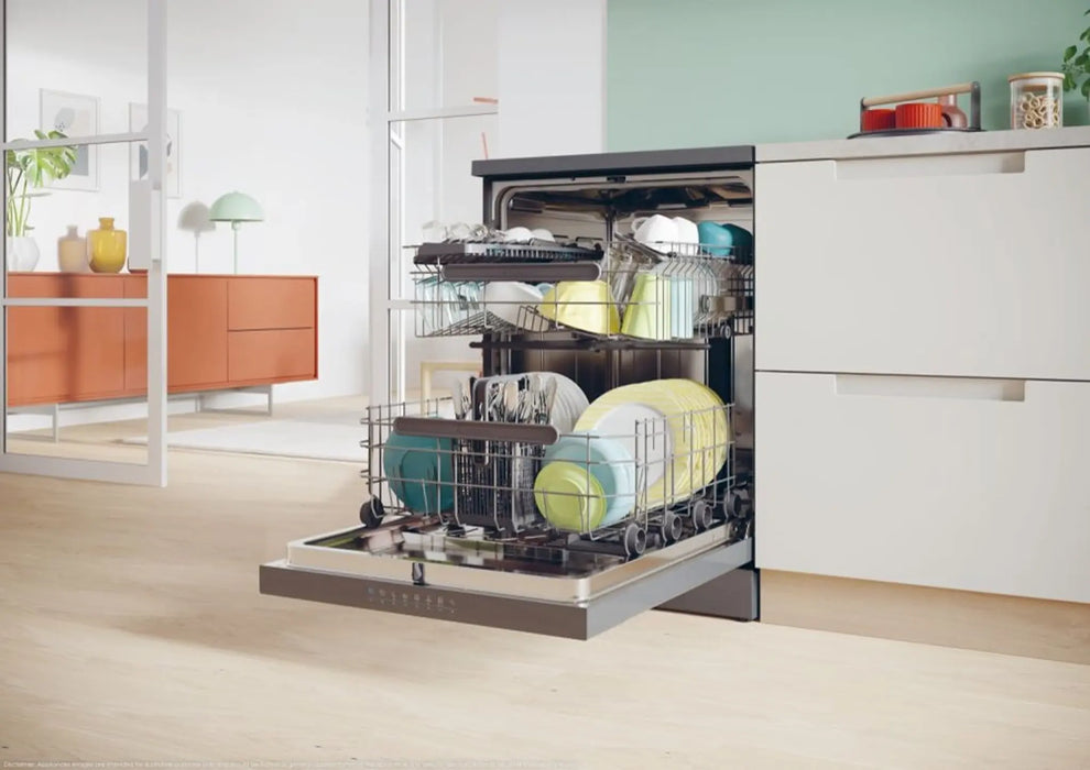 Candy CF5C6F0A-19 | Freestanding Dishwasher |15 Place Settings | Wi-Fi & Bluetooth, Auto Door Open | Anthracite Finish