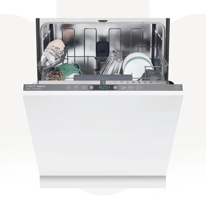 Candy CI 4E7F0A-19 | Built-In Fully Integrated Dishwasher | 14 Place Settings | Wi-Fi