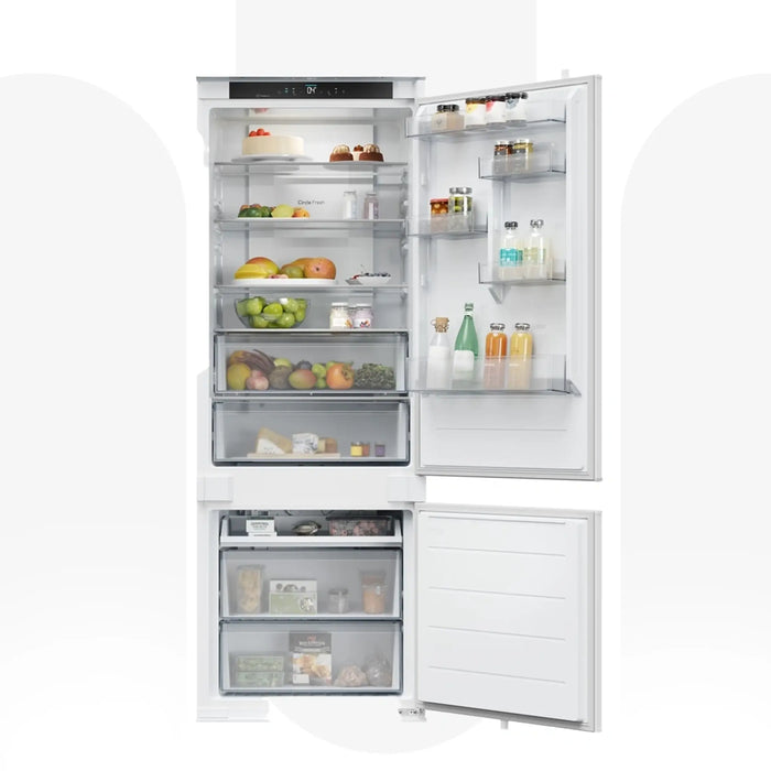 Candy CNBQT3719EW | FreeStand Refrigerator 382L | No Frost Fridge Freezer | Wi-Fi, hOn App & LED Light | Made In China