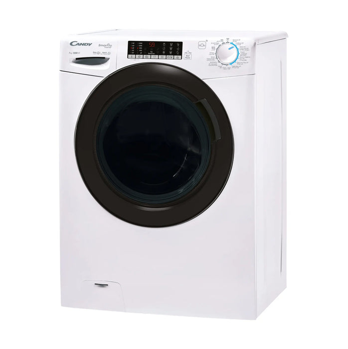 Candy CSO276TWMB-19 | Smart Pro 7KG Front Load Washing Machine | 1200 RPM, Steam Function | Wi-Fi, A+++ Energy | White