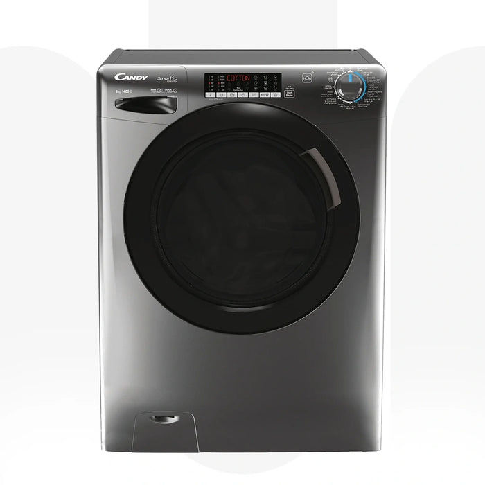 Candy CSO486TWMBR6-19 | Smart Pro 8kg Front Load Washer | 1400 RPM Inverter | Made In China