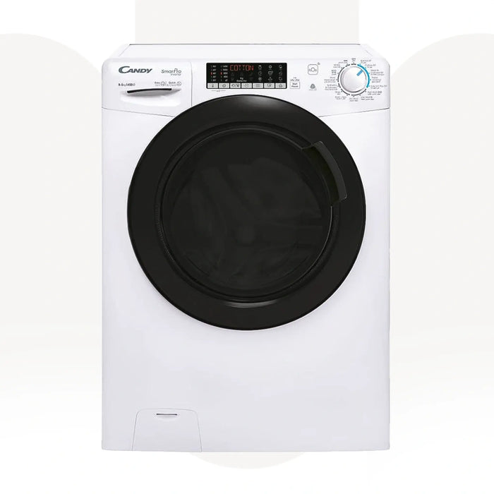 Candy CSOW4856TWMB-19 | Freestanding Washer Dryer | 8kg Wash & 5kg Dry | 1400 RPM | Wi-Fi + Bluetooth | Inverter Motor
