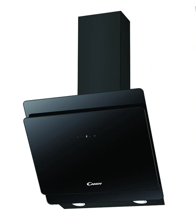 Candy CVMA60N | Decorative Glass Cooker Hood 60cm | 611m3/h, Touch Control | Black