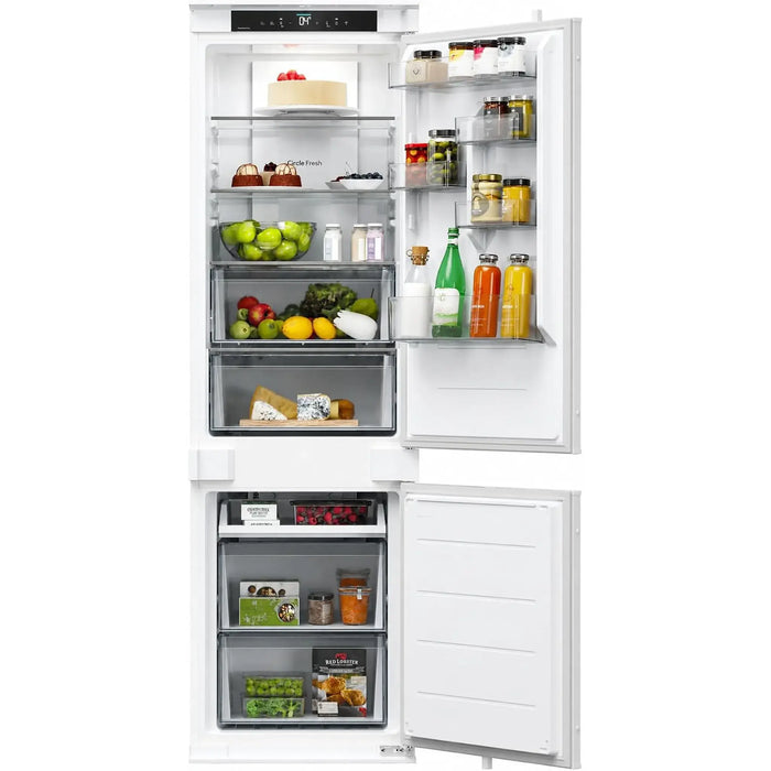 Candy ECNBQT3518E | 251L | Built-in Combi Integrated No Frost Refrigerator | White | Circle Fresh Technology