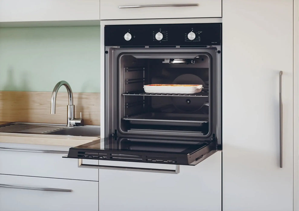 Candy FCG663N-19 | 60CM Built-In Gas Oven 71L | 4 Functions, Turnspit, Black Glass Panel | UAE
