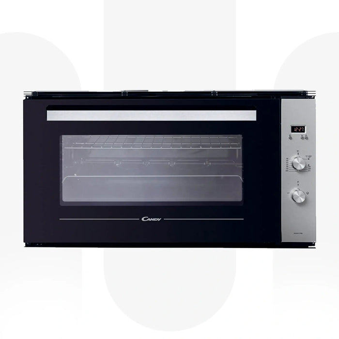 Candy FCG942DLX-19 | 90CM Built-In Gas Oven with Gas Grill 74L | 4 Functions, Turnspit | Made in Italy