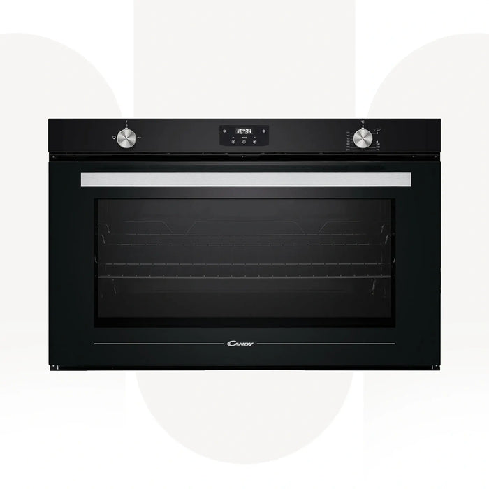 Candy FCG962DN-19 | 90 CM Built-In Gas Oven | 141L Capacity | Rotisserie, Fan-Assisted, Black Finish | Made In Italy