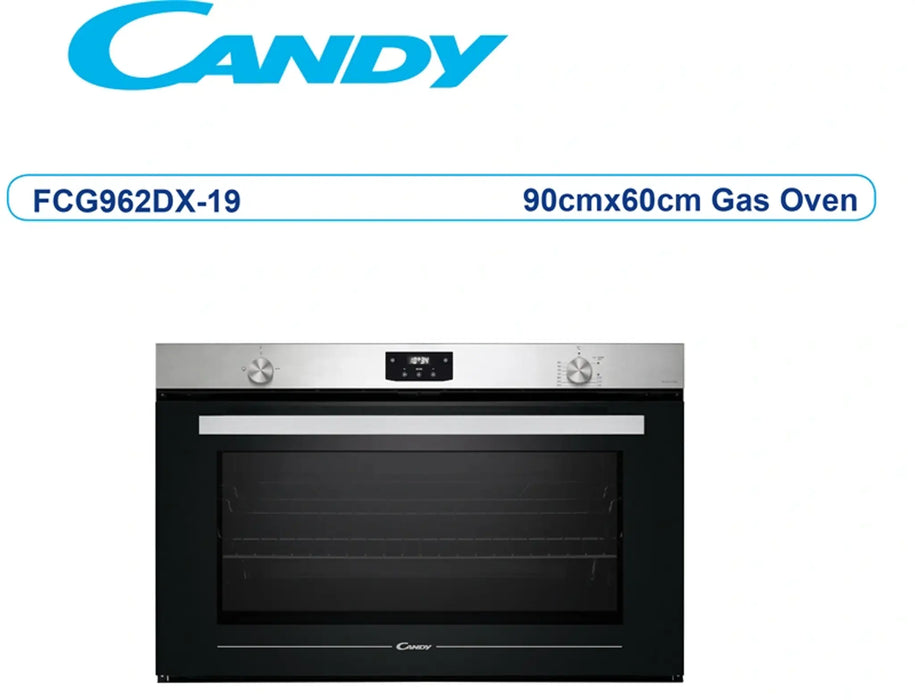 Candy FCG962DX-19 | 90CM Built-In Gas Oven 118L | 5 Functions, Turnspit, Touch Control | UAE