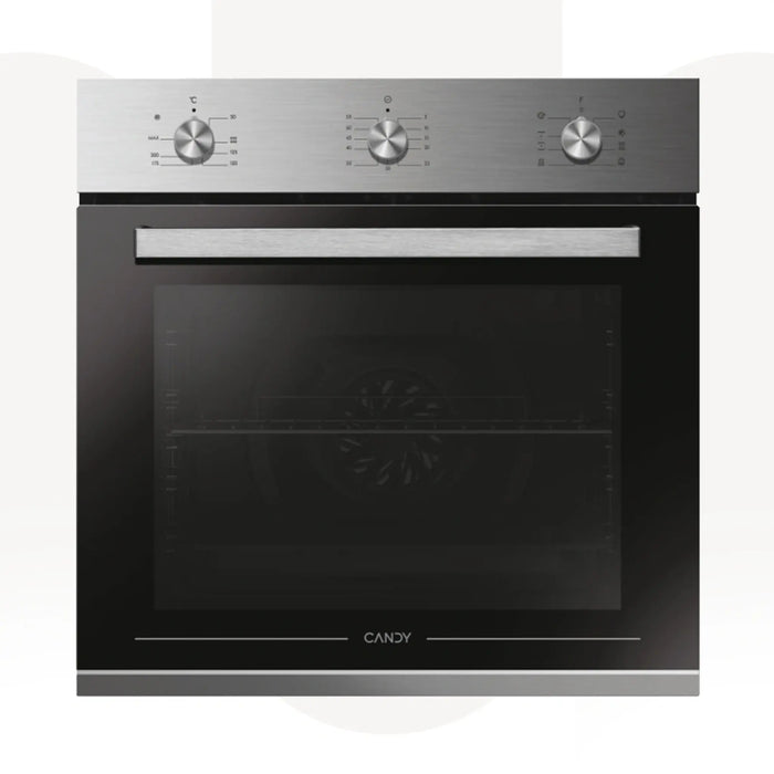 Candy FCT612X/1 | 60CM Built-In Electric Fan Oven 70L | A+ Rated, 8 Functions, Aquactiva
