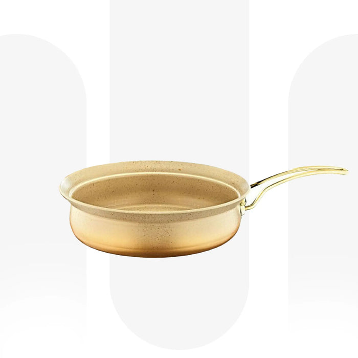 OMS 3045 | 26x7cm, 3L Granite Non-Stick Frypan | Ivory