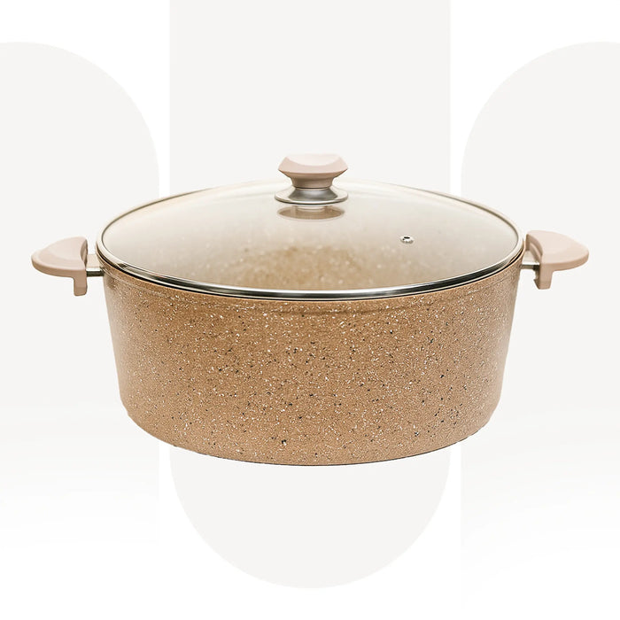 OMS 3110 | 34 CM Granitec Non Stick Casserole | Brown