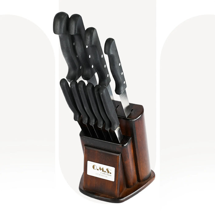 OMS 6150 | 11 Pcs Set Kitchen Knives With Stand