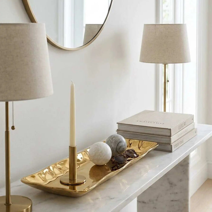 Moonlight Gold Rectangular Server