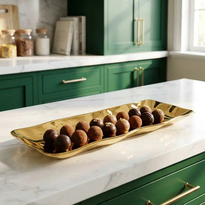 Moonlight Gold Rectangular Server