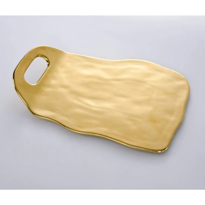 Moonlight Gold Tray with Handle