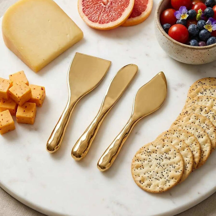 Naya Gold Cheese Knives Set