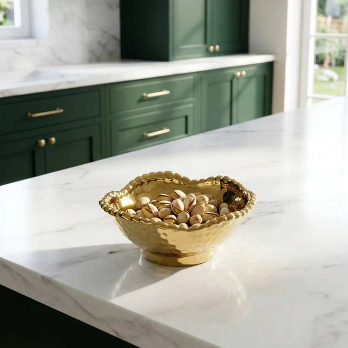 Eva Gold Beaded Bowl
