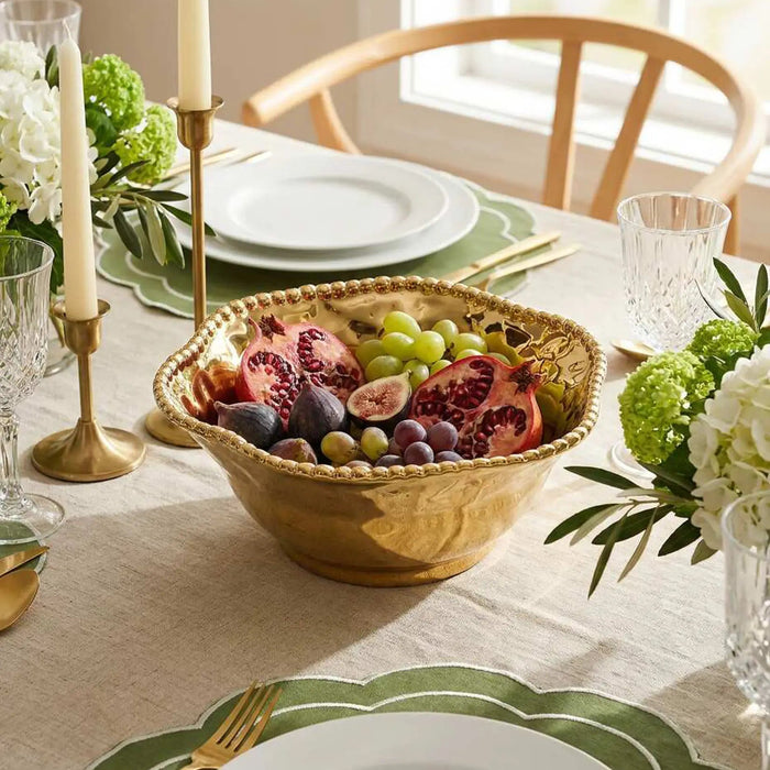 Eva Gold Beaded Medium Bowl